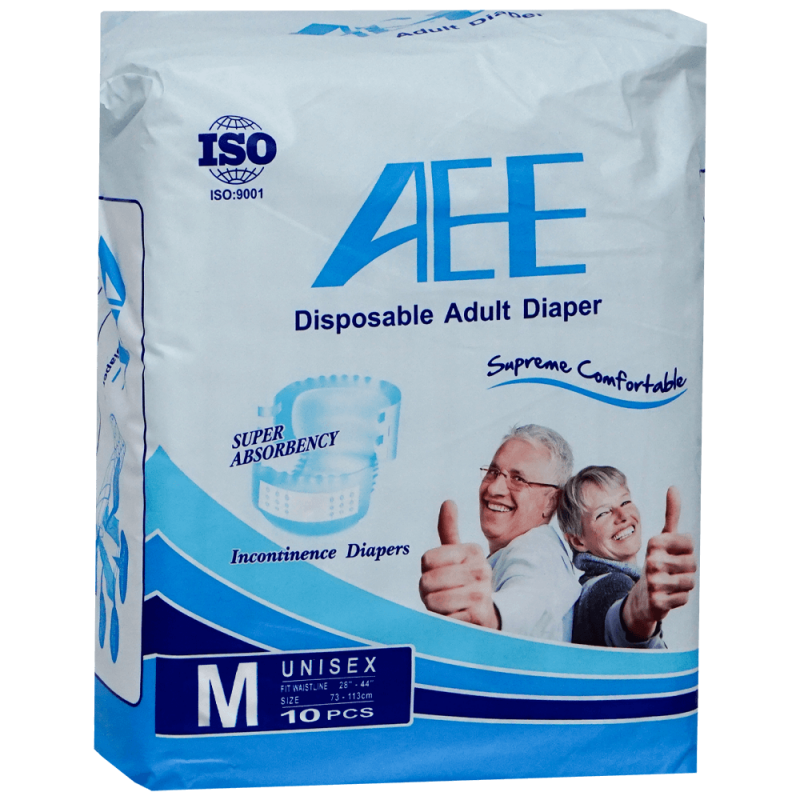Scutece pentru adulti cu scai AEE Medium 10 buc